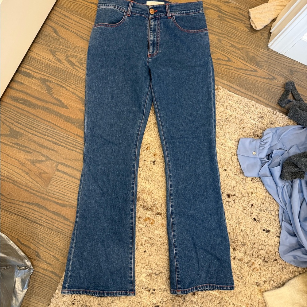 See By Chloe Dark Blue Straight Leg Jeans